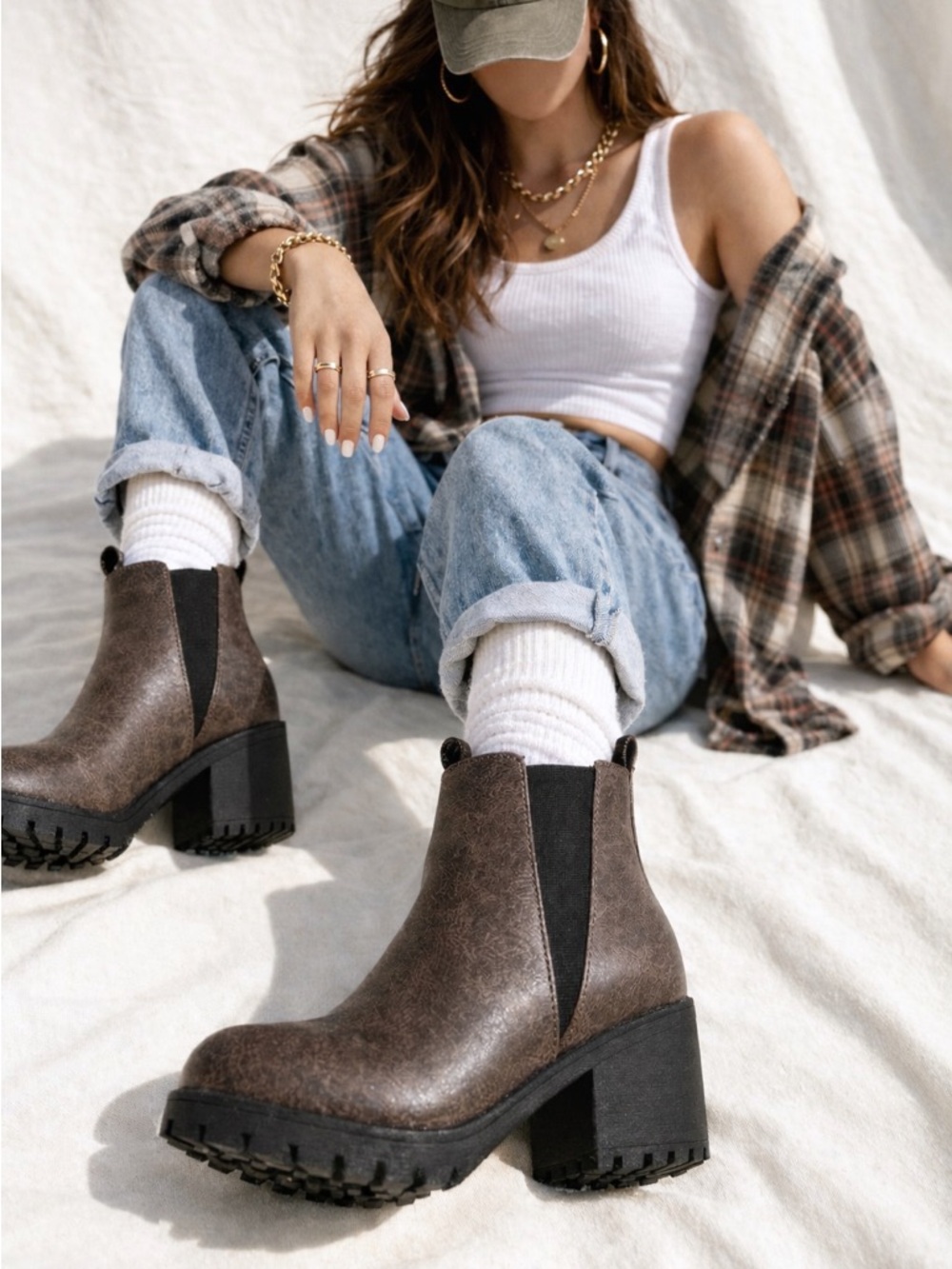 Dirty Laundry Lug Sole Chelsea Boots | Brown Chunky Platform Ankle Boots 8.5